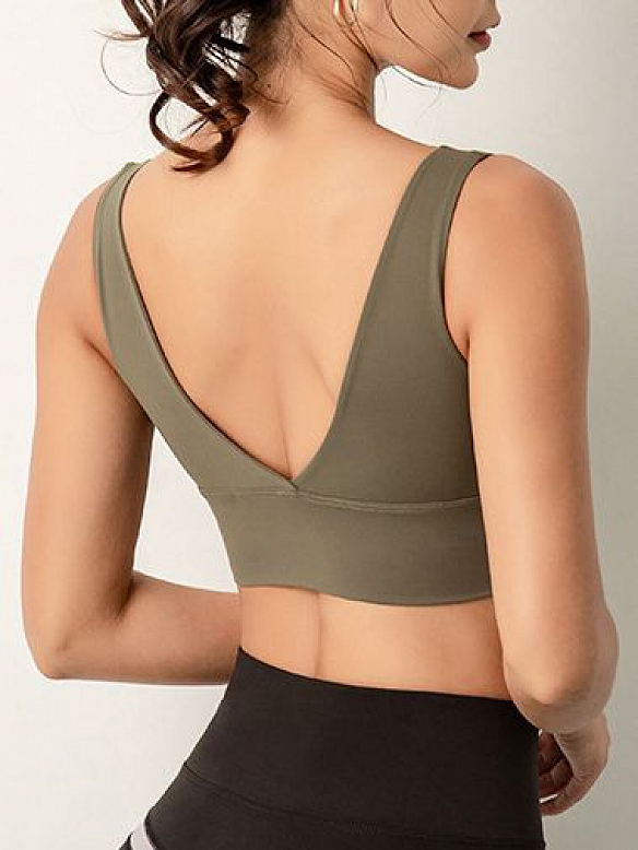 Rückenfreie Yoga Sport BH Bra Top FT031