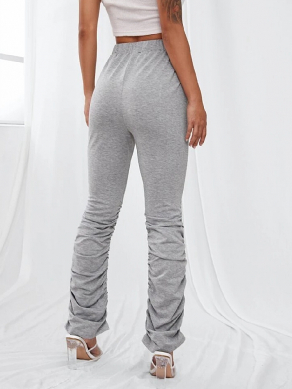 Damen Jogginghose mit Band vorn und Rüsche HS565