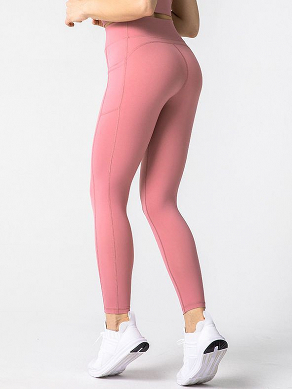 Damen lange Sporthose Leggings mit Tasche HS367