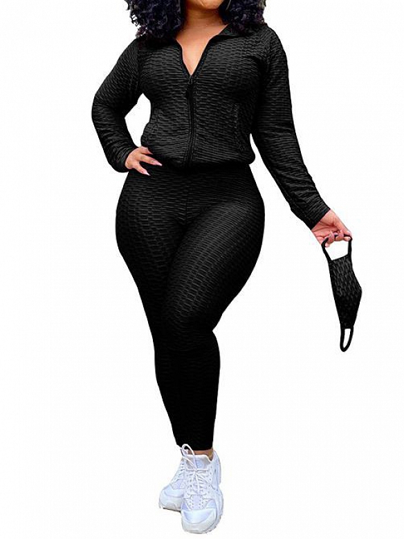 Damen 3er-Set Activewear Set mit Mundschutz  ST155