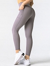 Damen Sportanzug hoch Taille Leggings Yogahose mit Taschen HS307