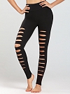 Damen Sexy Ripped Leggings Yogahose HS507