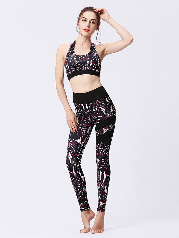 Gemustertes Yoga-Set ST023