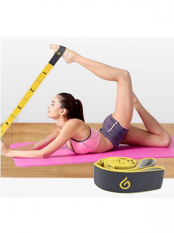 Yoga Stretch Gurt mit 6 Schleifen Waschbar AS012