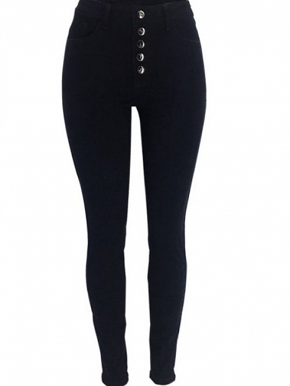 Sexy Stretch-Jeans mit hoher Taille und schmaler Passform HS939