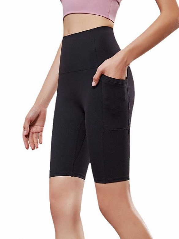Sport-Leggings mit hoher Taille und Tasche HS959