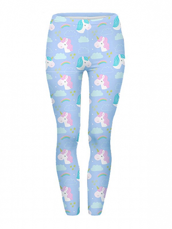 Damen Gemusterte Leggings Sporthose HS289