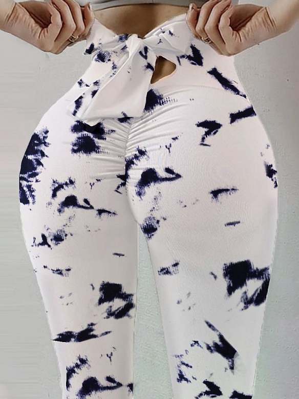 Damen Gemusterte Yogahose HS491