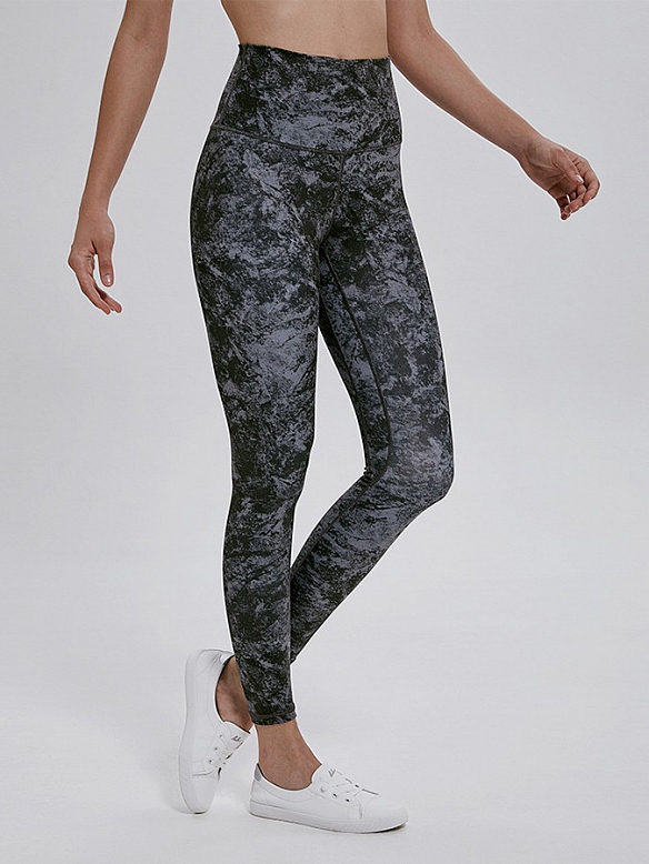 Gemusterte Yogahose Atmungsaktive Leggings HS176