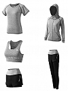 Yoga Kleidung Anzug 5er-Set Trainingsanzug Laufbekleidung Gym Fitness Kleidung