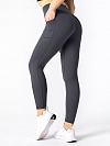Damen Sportanzug hoch Taille Leggings Yogahose mit Taschen HS307