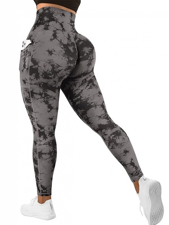 Sport-Patchwork-Taschenhose in Batik-Optik HS926