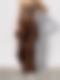 Schmal geschnittene, gerade Freizeithose aus Cord mit weitem Bein HS966